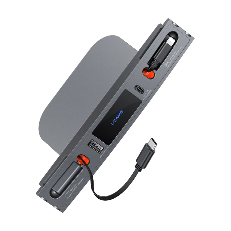 USAMS US-SJ649 For Tesla 3 / Y 60W Car Central Control Charging Hub USAMS US-SJ649 For Tesla 3 / Y 60W Car Central Control Charging Hub